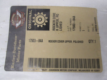 Harley-Davidson Genuine NOS Polished Upper Rocker Cover 17503-84A