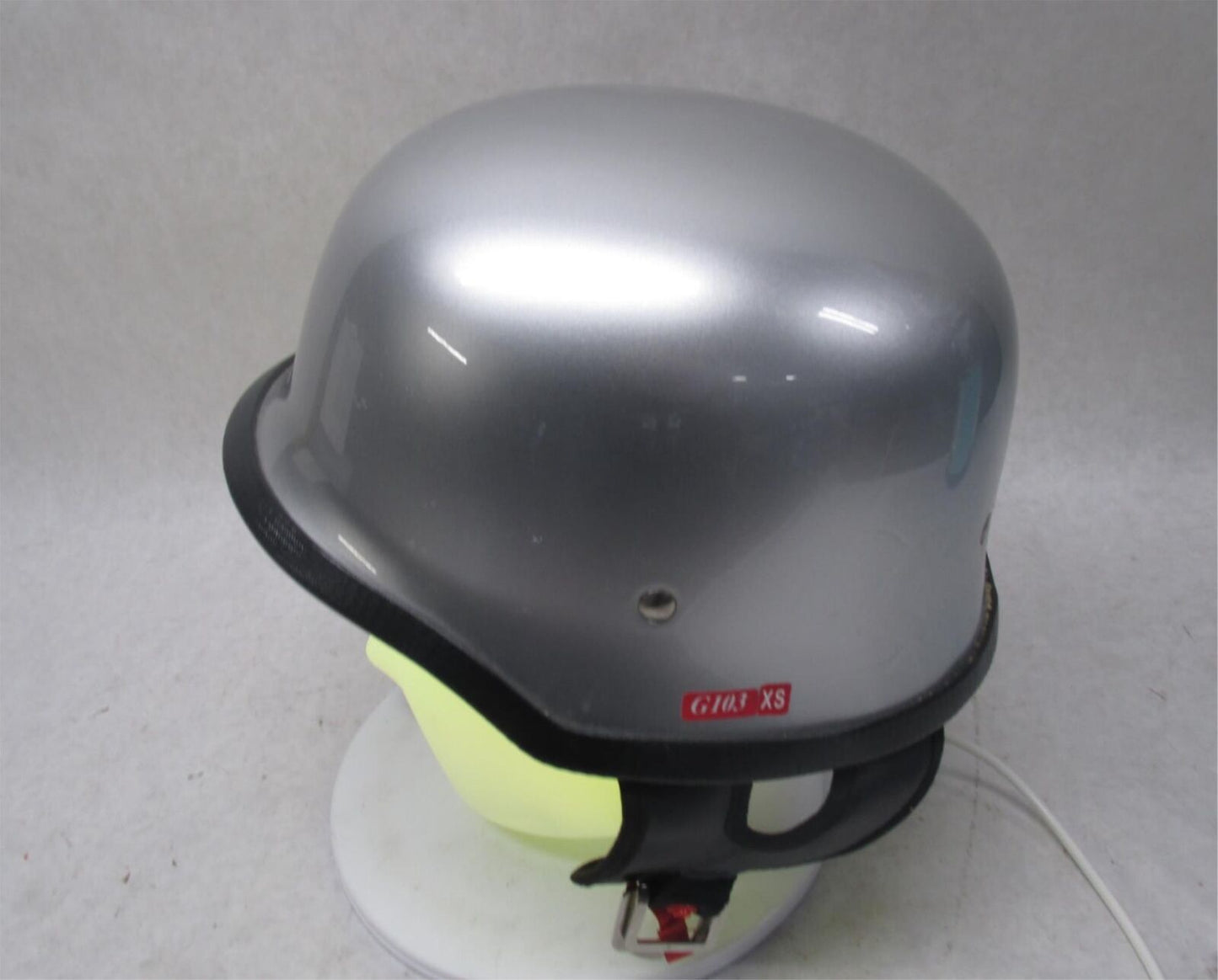 Outlaw Silver G103 Extra Small XS DOT Motorcycle Half Helmet