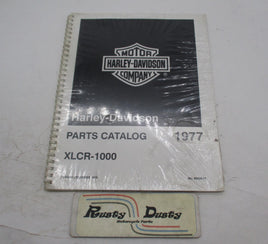 Harley Davidson Genuine NOS Official 1977 XLCR-1000 Parts Catalog 99426-77