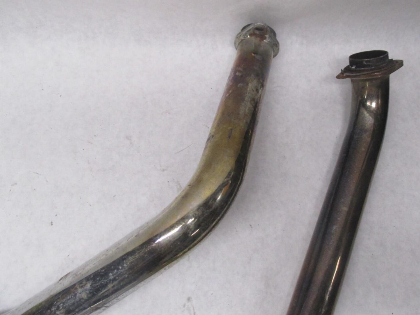 Set of Harley Davidson Shovelhead Vintage Slash Cut Drag Pipes