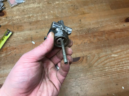 Harley FL FX FLSTF Fuel Gas Tank Petcock Selector Valve Japan Chrome