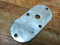 Harley FL Panhead/Shovelhead Primary Inspection/Passenger Peg Plate, OEM 1965-76