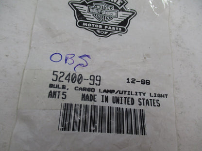 Lot of 4 Harley Davidson Genuine NOS Cargo Lamp Bulbs 52400-99