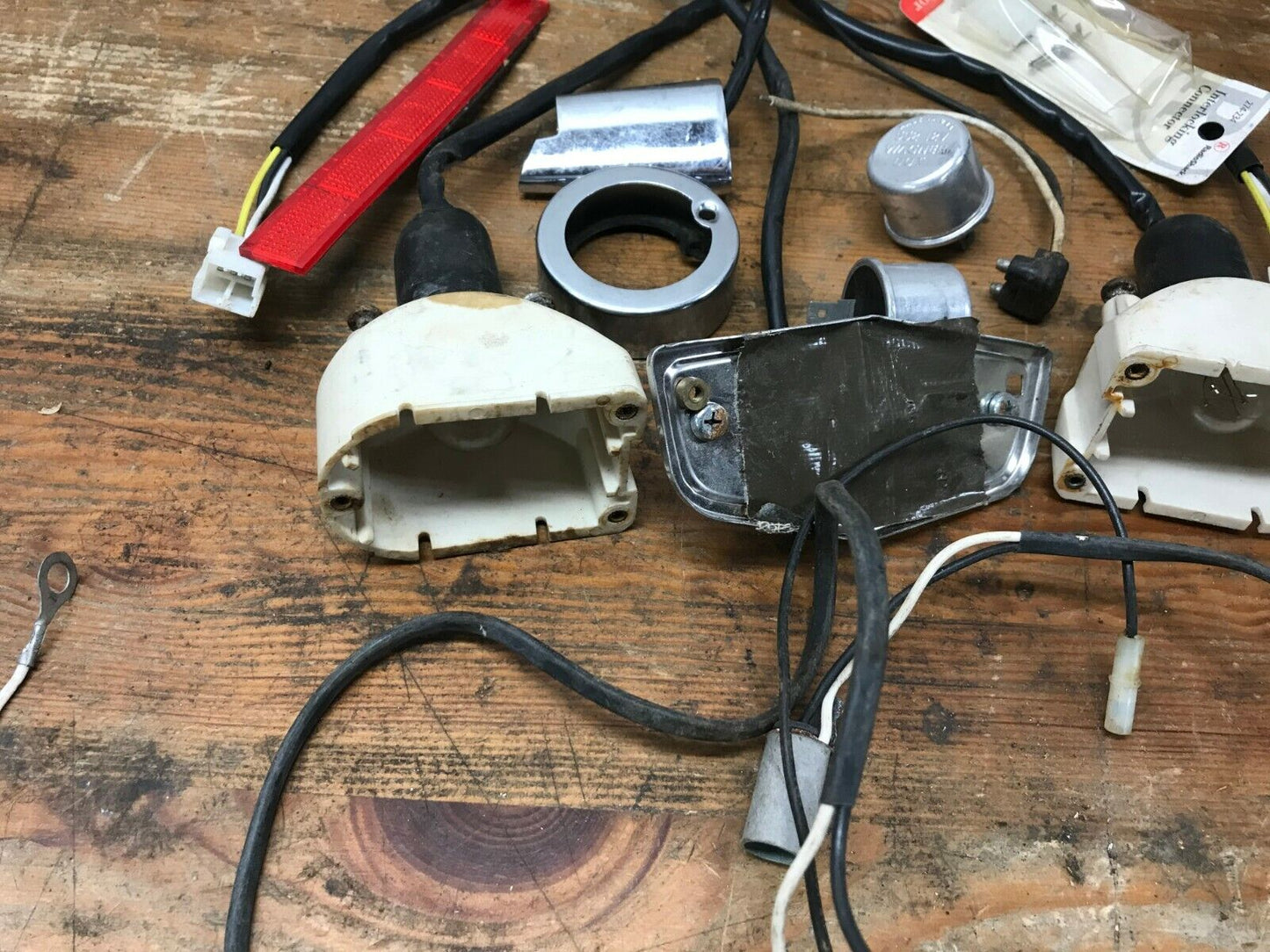 Mixed lot Harley Davidson Turn Signals Housing Blinker Wiring Parts  Lights