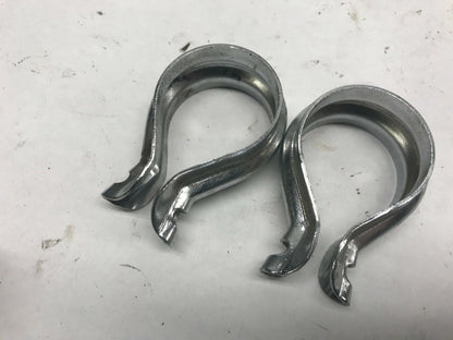 Pair of Harley Exhaust Tube Pipe Clamps Classic Vintage