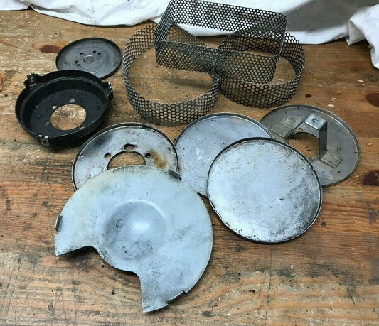 Lot of harley davidson panhead Shovelhead Ironhead backing plates air cleaners