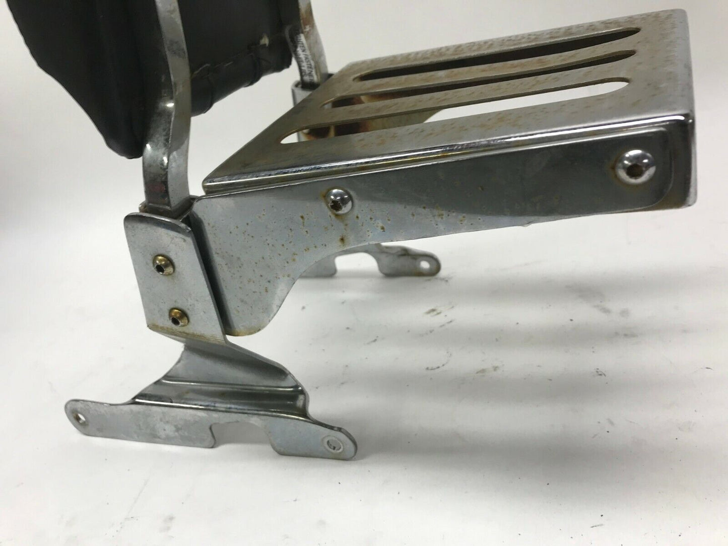 Harley evo softail fxst flstf sissy bar passenger backrest pad luggage rack