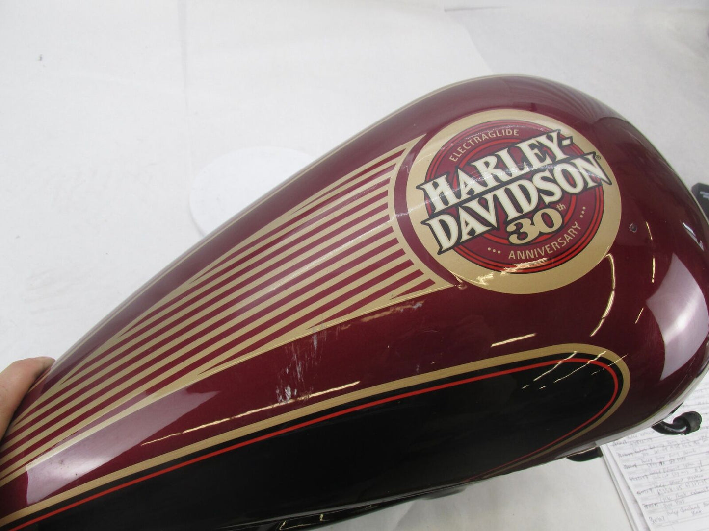 Harley 30th Anniversary 1995 FLHTCU Black Burgundy Electra Glide Gas Fuel Tank