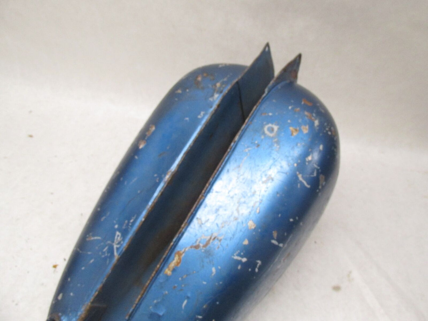 Vintage Motorcycle AHRMA Blue Gas Fuel Tank Unknown Model Esso Jawa CZ