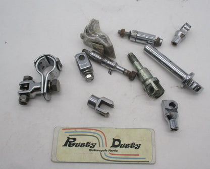 Lot of Harley Davidson Foot Peg Control Brackets Hardware Sportster Dyna Touring