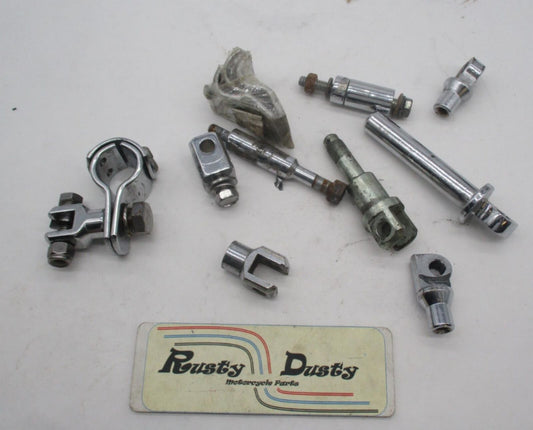 Lot of Harley Davidson Foot Peg Control Brackets Hardware Sportster Dyna Touring
