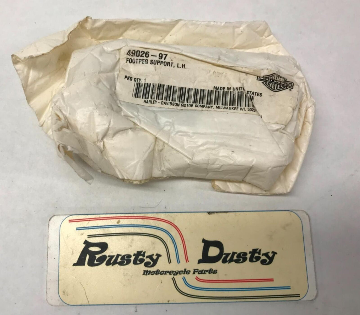 Harley Davidson Genuine Left Hand Foot Peg Support 49026-97