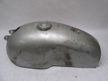 Vintage Italian Made in Itlay Silver Cafe Racer Motorcycle Gas Tank Gilera ?
