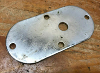 Harley FL Panhead/Shovelhead Primary Inspection/Passenger Peg Plate, OEM 1965-76