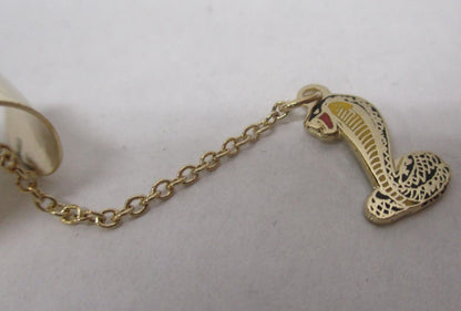 Cobra Snake Gold Color Dangle Pendant Charm Necklace Jewelry Shelby