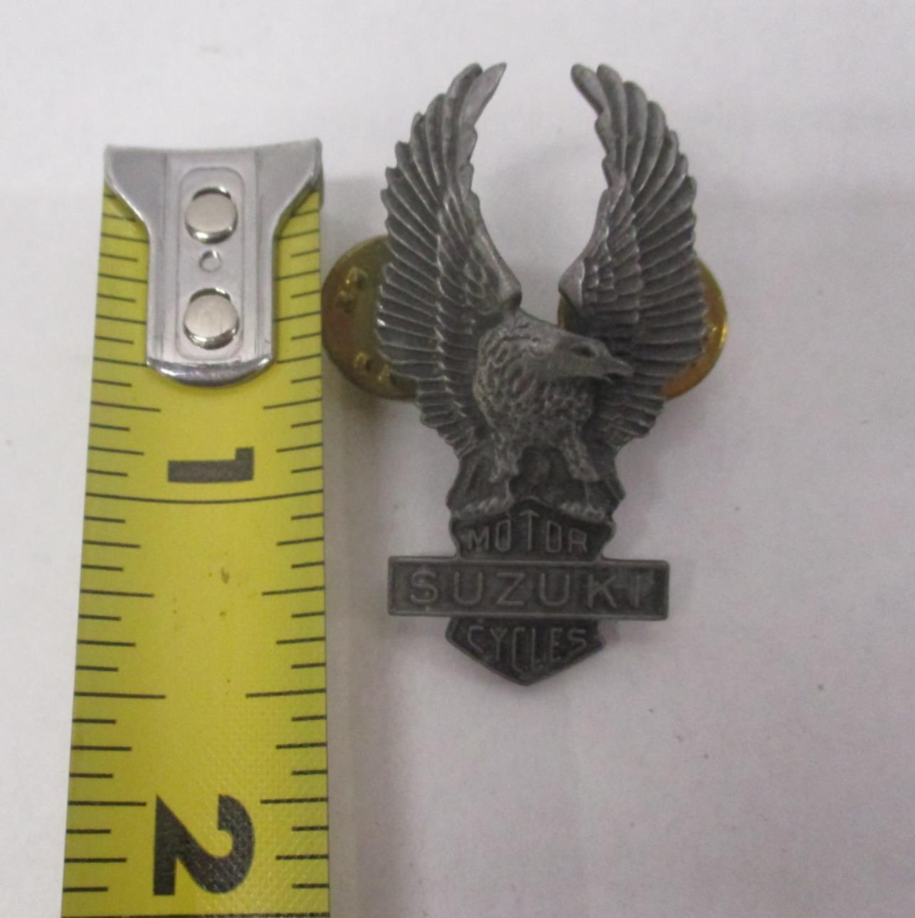 Suzuki Motorcycle Bike Chopper Cruiser Rider Vest Jacket Eagle Metal Pin