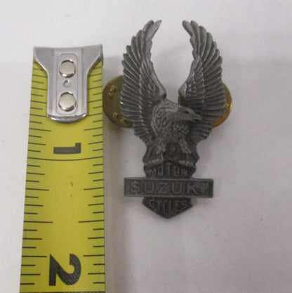 Suzuki Motorcycle Bike Chopper Cruiser Rider Vest Jacket Eagle Metal Pin