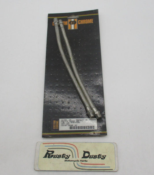 Harley Custom Chrome Overhead Rocker Arm Oil Line 12-428 1957-85 Sportster