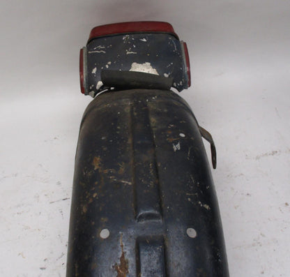 Triumph Rear Fender Blue w/ Lucas England Taillight 6"