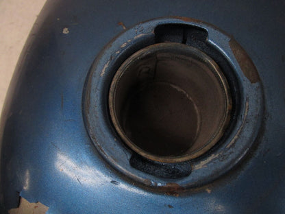 Vintage Motorcycle AHRMA Blue Gas Fuel Tank Unknown Model Esso Jawa CZ