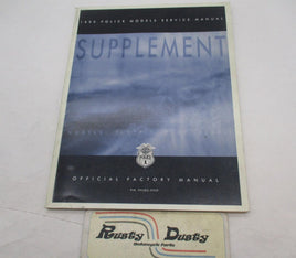 Harley Davidson Official 1999 Police Service Manual Supplement 99483-99SP