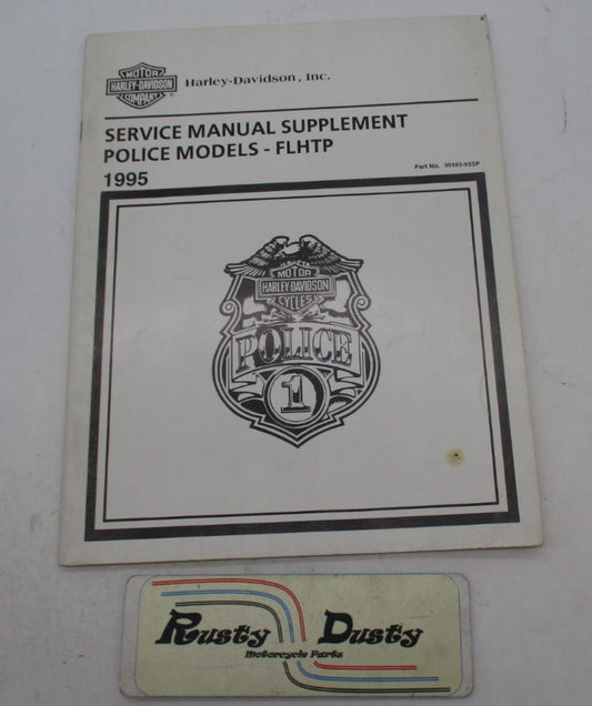 Harley Davidson Official 1995 FLHTP Police Service Manual Supplement 99483-95SP