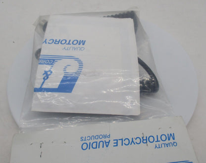 Harley Davidson J&M HC-E 1-Piece Helmet Headset Cord w/o Weather Boot