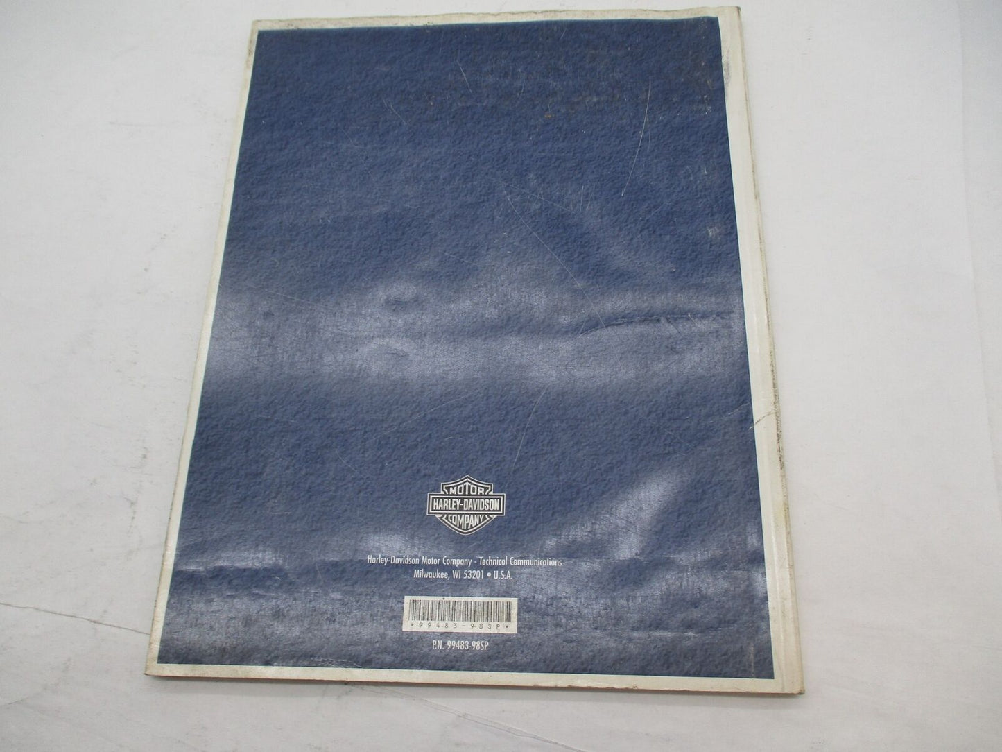 Harley Davidson Official 1998 Police Service Manual Supplement 99483-98SP
