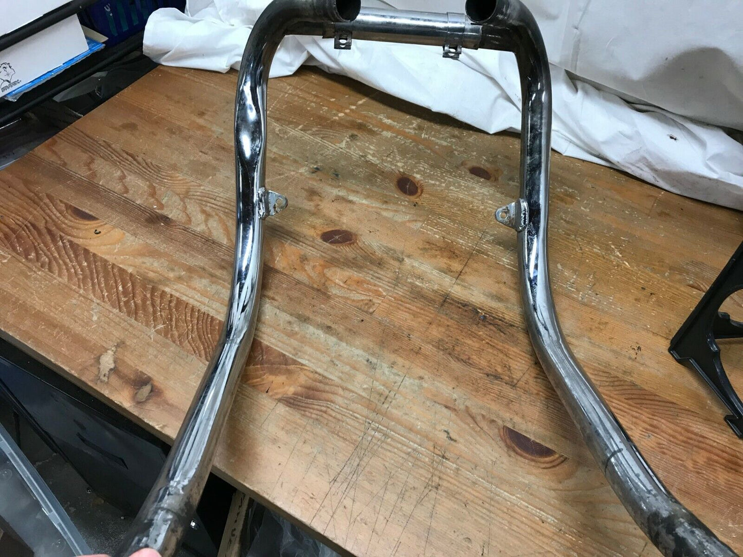 1976 Triumph T140V Bonneville Exhaust Pipe Headers Left Right  T140 V Nice