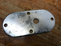 Harley FL Panhead/Shovelhead Primary Inspection/Passenger Peg Plate, OEM 1965-76