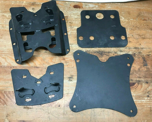 Universal Rear Luggage Rack Top Box Carrier Mount Bracket with Adapter Plates