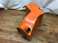 Harley-Davidson Custom L Shaped Orange Oil Tank Good Condition