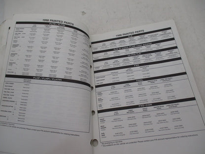 Harley Davidson Official Factory 1989-1999 Painted Catalog Manual Book 99489-99