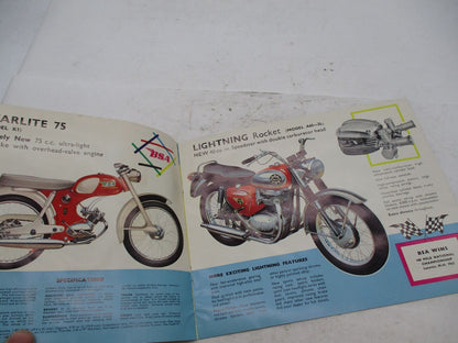 Vintage Original Get Away with BSA Motorcycle Eastern Edition Brochure