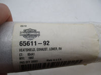 Harley Davidson Genuine NOS Rear Exhaust Heat Shield 65611-92