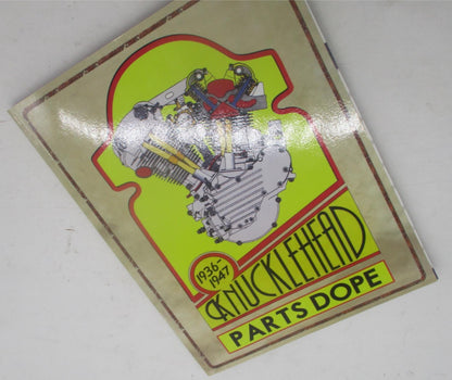 V-Twin 48-1331 Harley Davidson Knucklehead Parts Dope Reference Guide 1936-1947