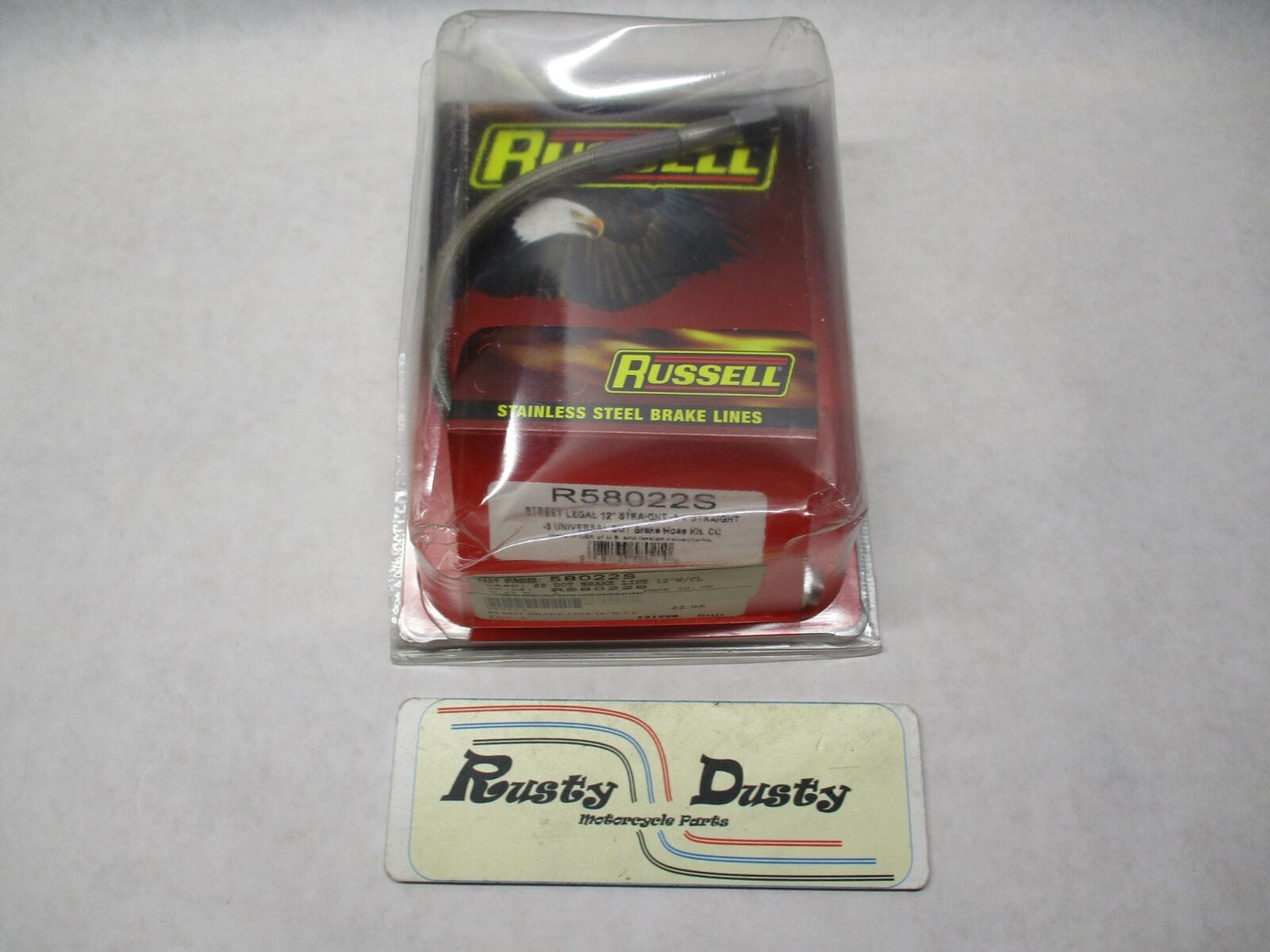 Russell Harley Davidson SS Dot Brake Line Hose 12" w/ CL R58022S