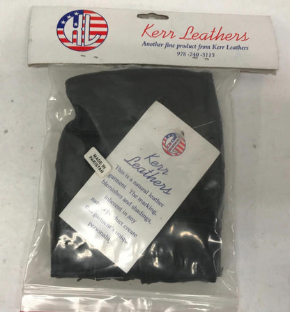 Kerr Leathers Fingerless Motorcycle Riding Protective Gloves (L) Size Large