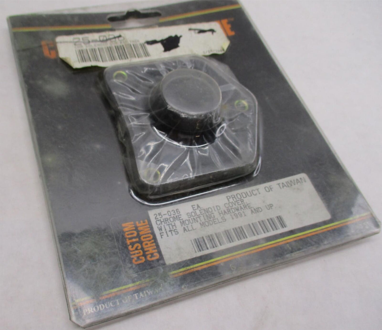 Custom Chrome Harley Davidson Chrome Solenoid Cover w/ Mounting Hardware 25-036