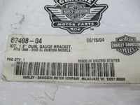 Harley Davidson Genuine NOS 1.5" Dual Gauge Bracket 1996-03 XL Custom 67498-04