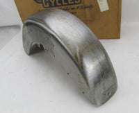 Harley Davidson J&P NOS Cycles Raw Steel Front Heritage Fender 7100090