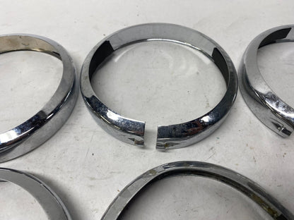 Lot of (6)  Harley Davidson Auxiliary Lamp Light Trim Rings