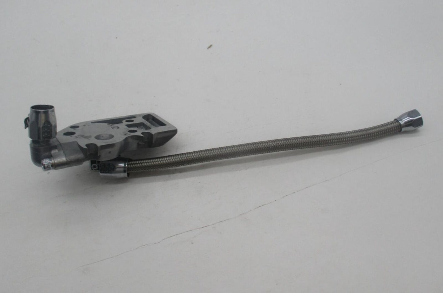 Harley Davidson CCI Custom Chrome Oil Pump Single Side Cover with Oil Line
