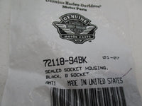 Harley Davidson Genuine NOS 8 Socket Black Sealed Housing 72118-94BK