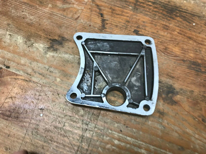 HARLEY DAVIDSON CHROME PRIMARY INSPECTION COVER w/ Foot Peg Hole Mount point