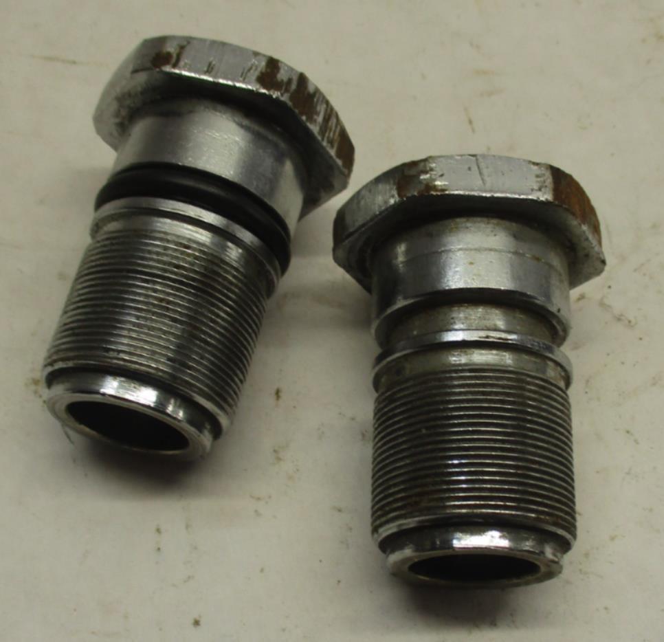 Harley Davidson Chrome Front Fork Top Caps Nuts
