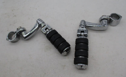 Harley Davidson Genuine Highway Pegs w/ Crash Bar Clamp Mounting Brackets