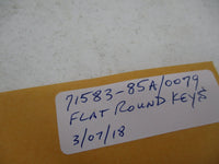 Harley Davidson Genuine NOS Flat Round Key Set 71583-85A Code: 0079