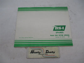 Vintage Original 1967 BSA B44 Victor Special Spares Spare Parts Catalog 00-5132