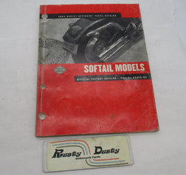 Harley Davidson Official Factory 2002 Softail Parts Catalog 99455-02